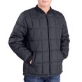 thumbnail image 2 of Blusa y camisa de manga larga con cuello alto para hombre, informal, de color liso, con bolsillos y botones, de poliéster., 2 of 4