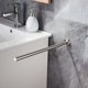 thumbnail image 3 of Un toallero de acero inoxidable plateado cepillado para montar en la pared del baño Rojo Verde, 3 of 5