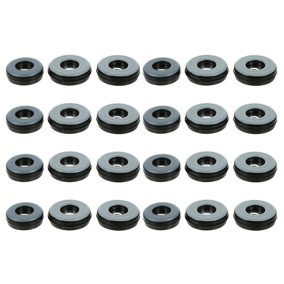 24 Pcs Furniture Sliders for Carpet Plastic Decking Anti Slip Pads Chair Leg Floor Protectors Glide Iron