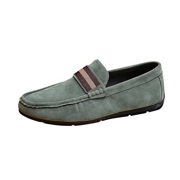 Zapatos de Conducción de los Hombres de Moda Casual Versátil Dedo Redondo Del Pie Más Tamaño Primavera/Verano Estilo Mochilas