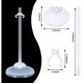 thumbnail image 3 of 15 Pieces Doll Stands Display Holders Doll Stands Doll Mini Display Stand Doll Support Frame Toy Doll Accessories Prop up 11 to 13 Inch Dolls and Action Figures Doll Accessories (Transparent), 3 of 7