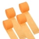 thumbnail image 1 of Uxcell streamer de papel crepé de 1.8 pulgadas, 4 rollos de 328 pies de papel crepé suave, naranja claro, 1 of 6