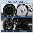thumbnail image 7 of Uxcell 20pcs Car Wheel Reflective Decorative Strip Night Safety Warning Stickers (Pink)- Warning & Decoration, for Generally Cars Trucks Motors Bicycles, Self Adhesive, 7 of 7