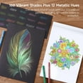 thumbnail image 5 of 172 Colored Pencils, Shuttle Art Soft Core Color Pencil Set for Adult Coloring Books Artist Drawing Sketching Crafting, 5 of 10