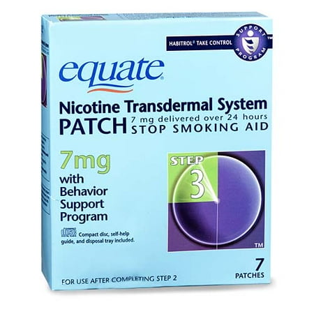 Equate Step 3 Nicotine Patch, 7 Mg