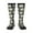 3 Black, variant on Cute Poached Eggs print thigh-high socks, crafted for both men and women with a stretchy, high-opaque design perfect for daily wear