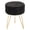 Black, variant on CONCETTA Round Vanity Stool, Upholstered Accent Stool for Makeup Room, Bedroom, Living Room,Pink
