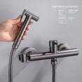 thumbnail image 4 of Black Handheld Bidet Sprayer with Hot Cold Water, Compatible with Bathroom Toilets, 4 of 5
