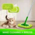 thumbnail image 6 of Viral Reusable Washable Flat Mop Pads - Ultra-Absorbent Microfiber Replacement Covers, Durable Non-Scratch Cleaning Pads for Home Floor, Tile & Hardwood Cleaning, 10*4.5in, Light Green, 6 of 7