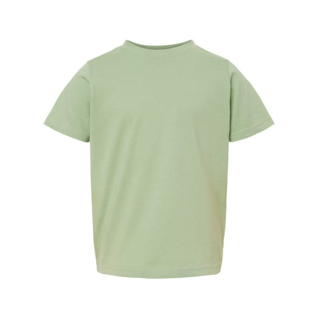 Rabbit Skins Toddler Fine Jersey Tee, 4T, Sage