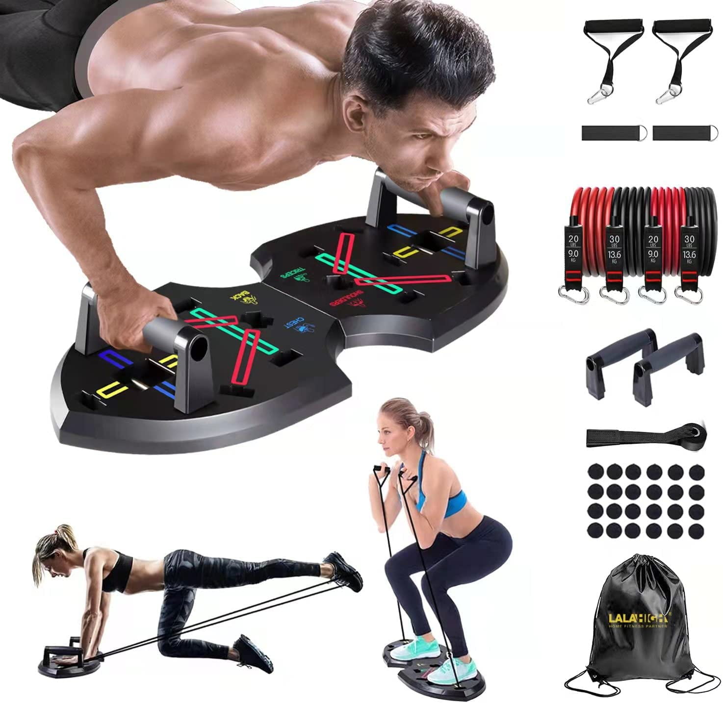 Handle Perfect Push Up Fitness Workout Exercise Durable Material Soft 
