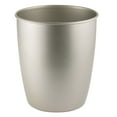 thumbnail image 4 of iDesign Round Bathroom Trash Can, 1.5 Gallon Steel Open Top Garbage Bin, Satin, 4 of 7