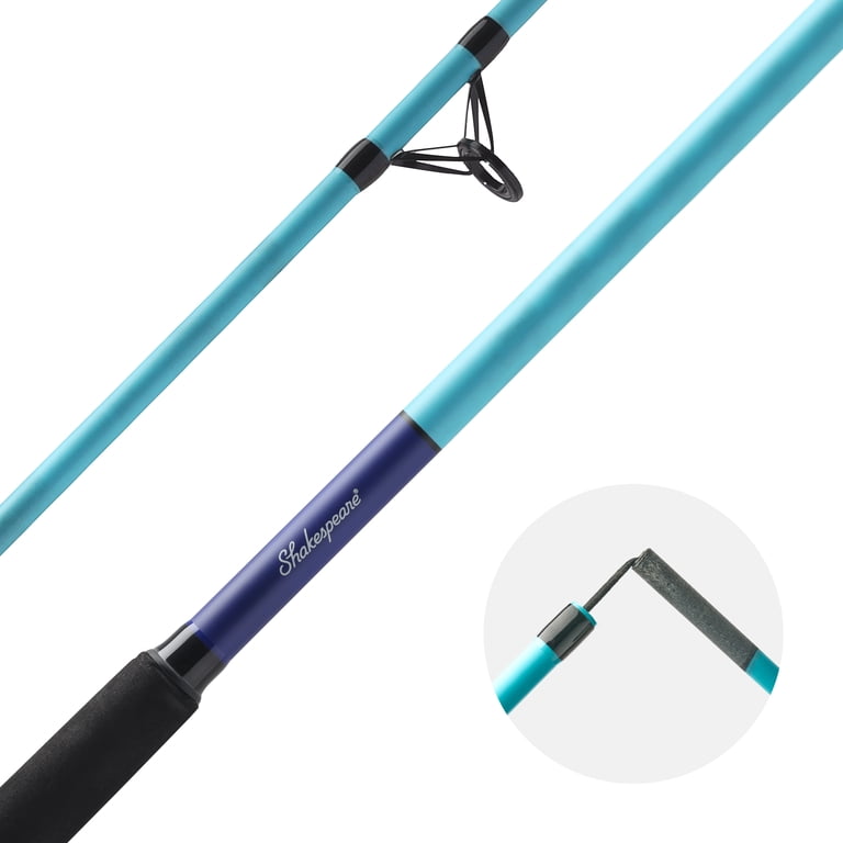 Shakespeare Catch More Fish 3 Spinning Fishing Combo Kit, Surf