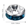 thumbnail image 2 of 200pcs Rondelle Alloy Rhinestone Spacer Beads Charms for Jewelry Making, 2 of 7
