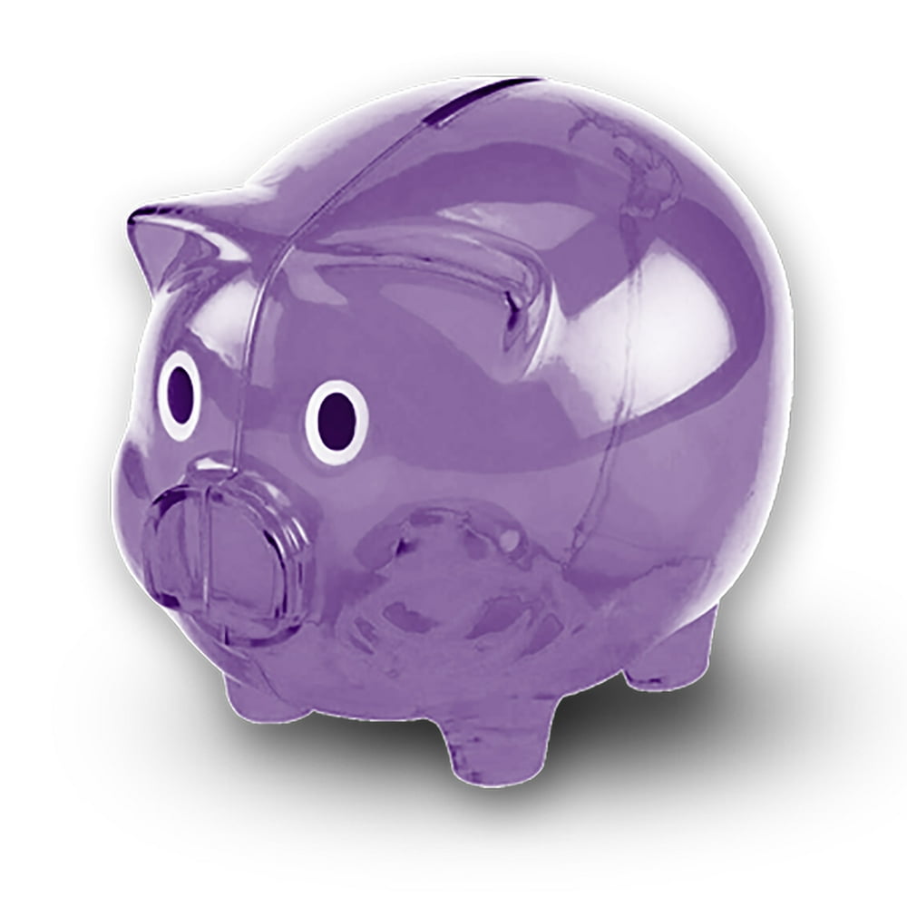 Transparent Cute Piggy Bank, Makes a Perfect Unique Gift, Nursery Decor
