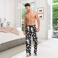 thumbnail image 7 of FREEAMG Men's Cotton Pajama Pants Lounge Sleep Pants Soft Sleepwear Pajama Bottoms with Pockets, 7 of 7