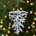 thumbnail image 2 of Northlight 5" White and Silver Glitter Pine Cone Christmas Ornament, 2 of 3
