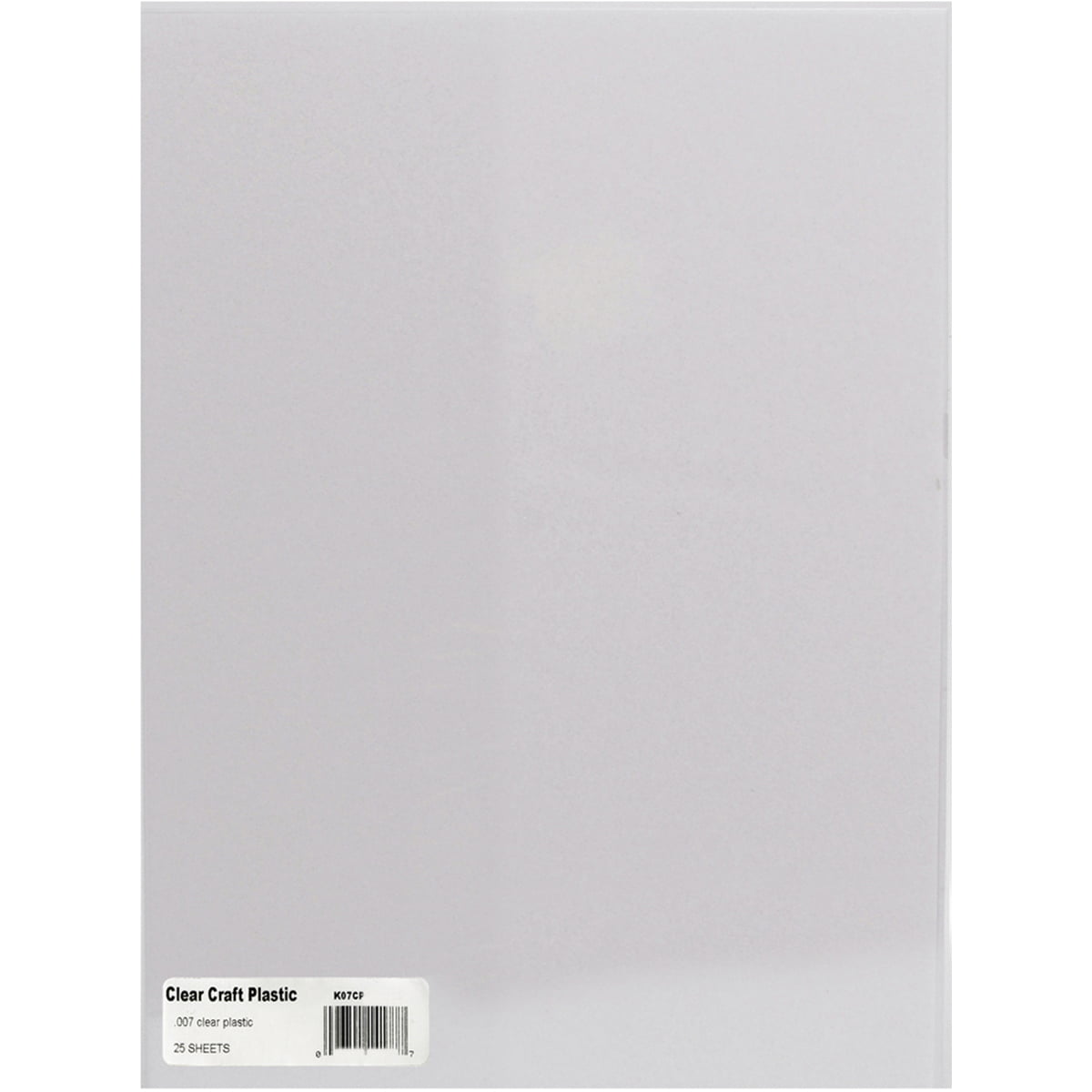 Grafix Craft Plastic Sheets 8.5X11 25/Package Clear .007