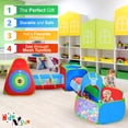 thumbnail image 3 of Casa de Juegos para Niños de 5 Pzas, Gimnasio en la Jungla con Carpas Emergentes, Túneles y Piscina de Pelotas de Baloncesto para Niños, Niñas, Niños, Bebés y Niños Pequeños, Uso en Interiores y Exter, 3 of 5