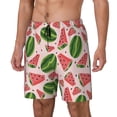 thumbnail image 2 of Daiia Watermelon Mens Swim Trunks Swim Shorts Quick Dry Swim Shorts with Mesh Lining Pockets-Medium, 2 of 9