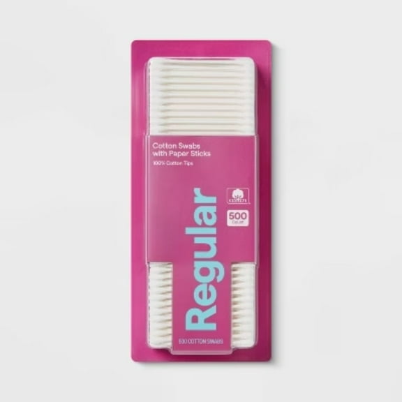Regular Cotton Swabs Paper Sticks - 500ct