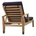 thumbnail image 4 of Modway Marina Outdoor Patio Teak Single Chaise in Natural Navy, 4 of 8