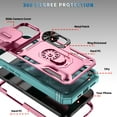 thumbnail image 2 of Dteck Case for iPhone 17 (2025) Max, Shockproof Impact Resistant Magnetic for Car Holder with Slide Lens Protective Ring Stand Holder Hybrid Hard Rugged Cover, C, 2 of 6