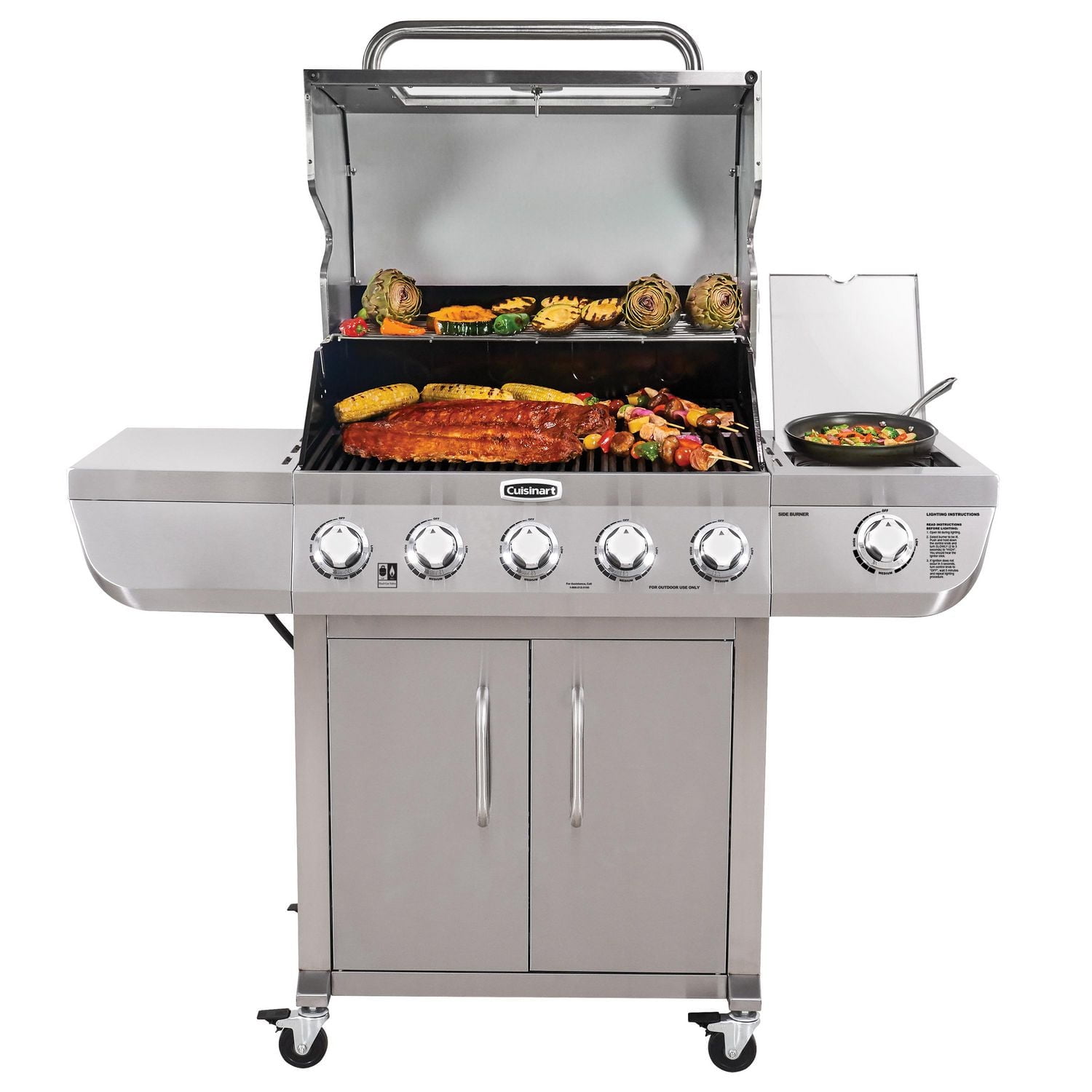 Cuisinart Five Burner Dual Fuel Gas Grill