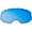 Blue, variant on Castle Stage II OTG Snow Goggles Mirror Lens Silver
