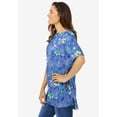 thumbnail image 3 of Woman Within Plus Size Perfect Printed Short-Sleeve Boatneck Tunic, 3 of 6