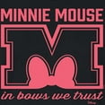 thumbnail image 3 of Disney - Minnie Mouse - In Bows We Trust - Juniors Cropped Cotton Blend T-Shirt, 3 of 5