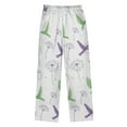 thumbnail image 2 of FORMRS Kids Pajama Pants with Pockets Size 13-14Y Boys Lounge Sleep Bottoms, Purple Birds, 2 of 8