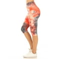 thumbnail image 2 of Women's Casual Workout Comfy Stretch Elastic Waist Burmuda Leggings Short Pant, 2 of 5
