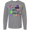 thumbnail image 3 of Inktastic 100 Days of School Pastel Stars Long Sleeve T-Shirt, 3 of 5