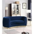 thumbnail image 6 of Home Square 2-Piece Furniture Set with Loveseat and Sofa in Navy, 6 of 8
