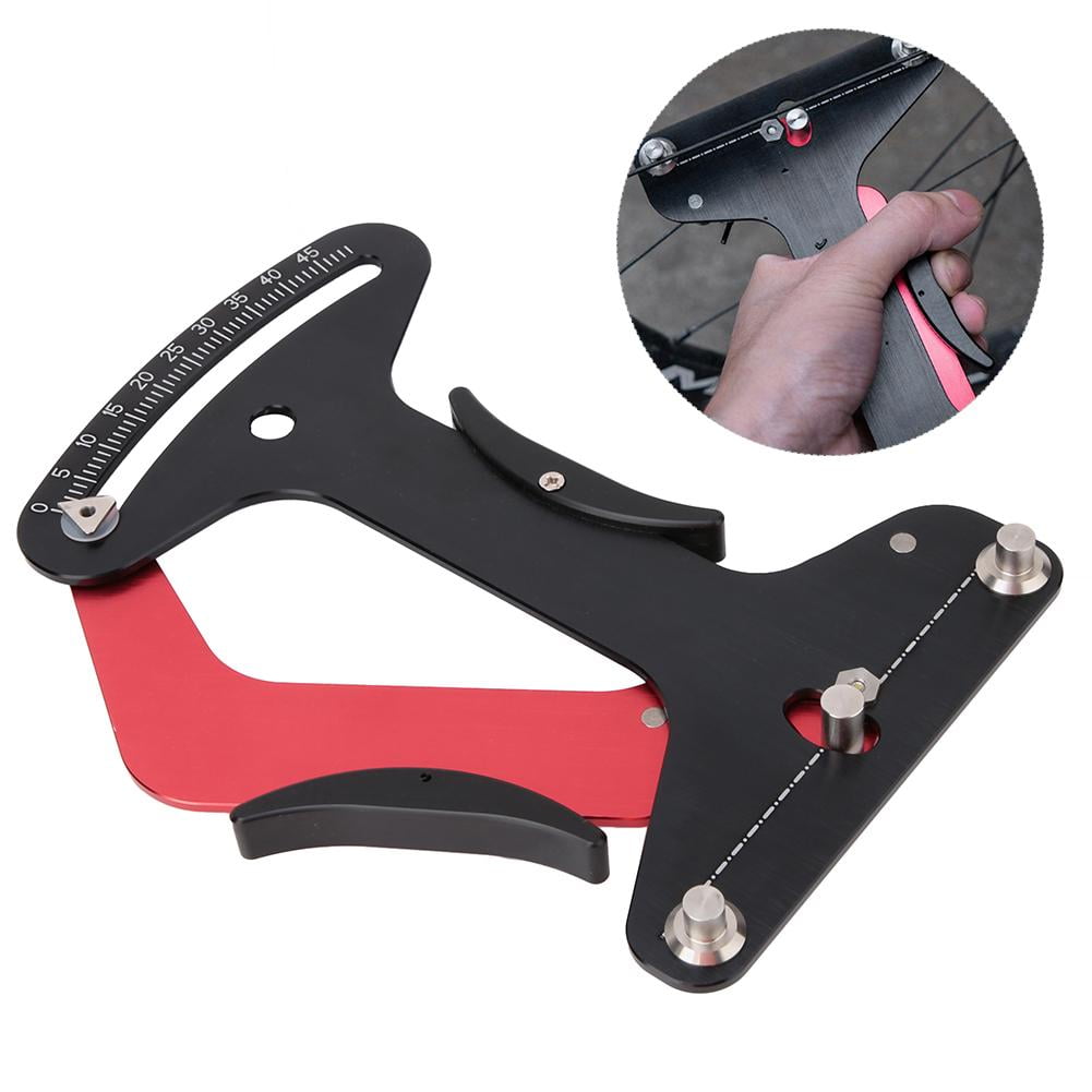 Tebru Bicycle Tension Meter, Aluminum Alloy Bicycle Repair Tools Bike