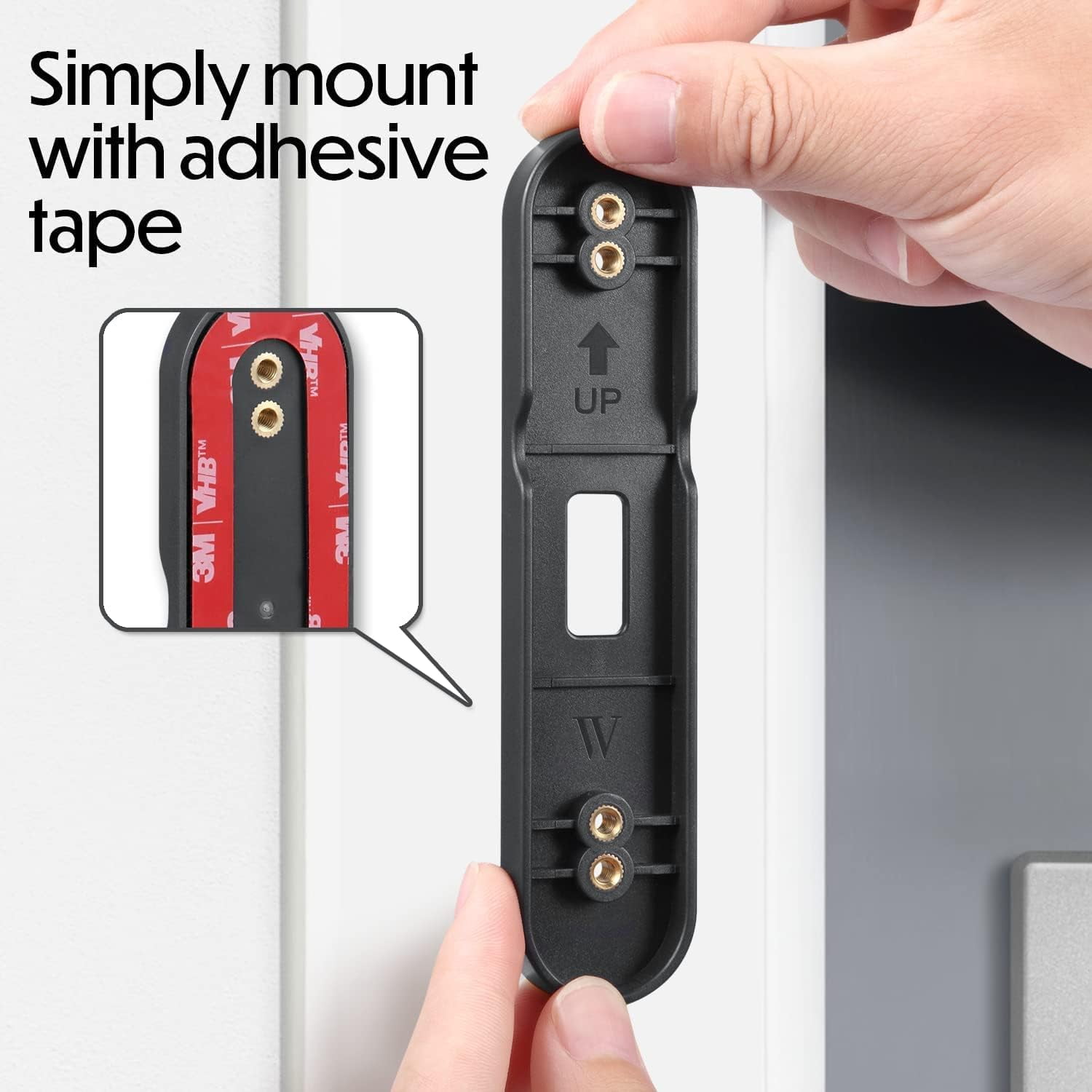 No-Drill Mount Compatible with Google Nest Doorbell (Battery) - Avoid Drilling and Protect Your Walls