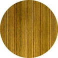 thumbnail image 1 of Ahgly Company Indoor Round Abstract Yellow Modern Area Rugs, 6' Round, 1 of 4