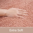 thumbnail image 4 of Junovo Soft Bathroom Rug Runner Absorbent Microfiber Bath Rugs for Bathroom Non Slip Bath Mat for Tub, Shower Floor,24"x72",Pink, 4 of 6