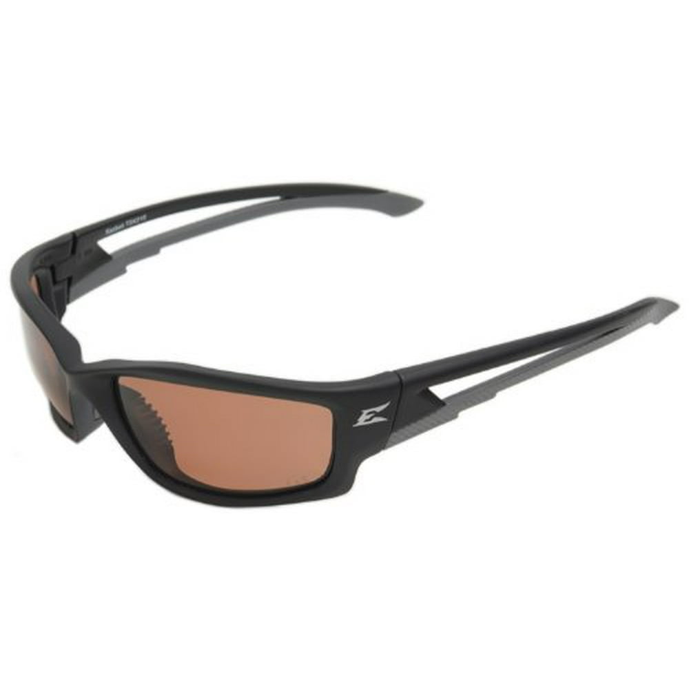 TSK215 Kazbek Polarized Safety Glasses, Black with Copper "Driving