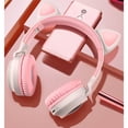 thumbnail image 5 of Audífonos Bluetooth Diadema VIMI 3.5 Con Orejas De Gato Con Luz Led Radio Blanco, 5 of 5