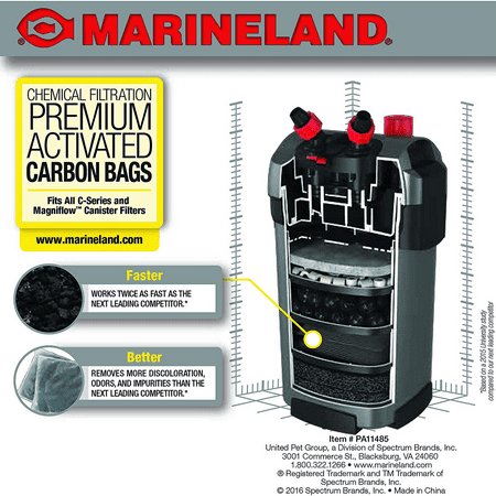 Marineland Premium Activated Carbon Bags for Chemical Filtration