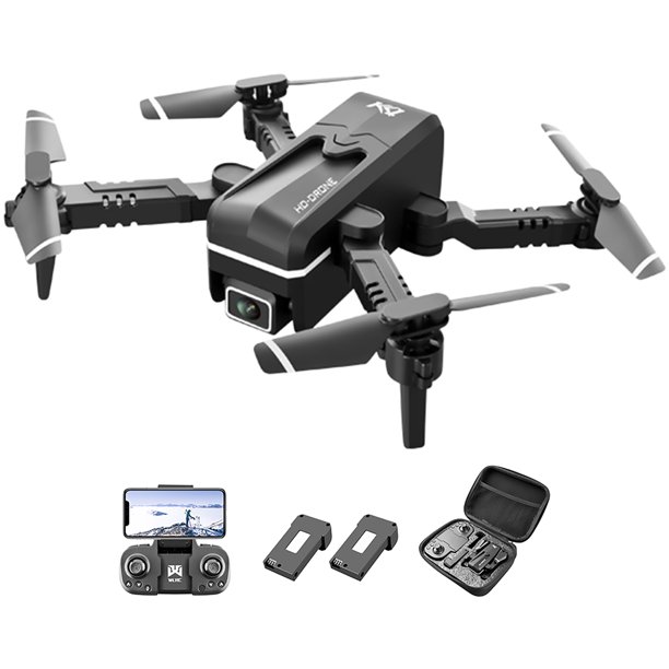 Sywqhk WLR/C KK1 4K HD Cámara dual plegable RC Drone Juguetes para niños con 2 baterías