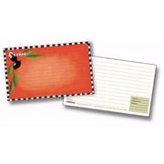 Labeleze Recipe Cards with Protective Covers 3 x 5 - Olives