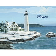 Lang "harbor Light" Boxed Christmas Card