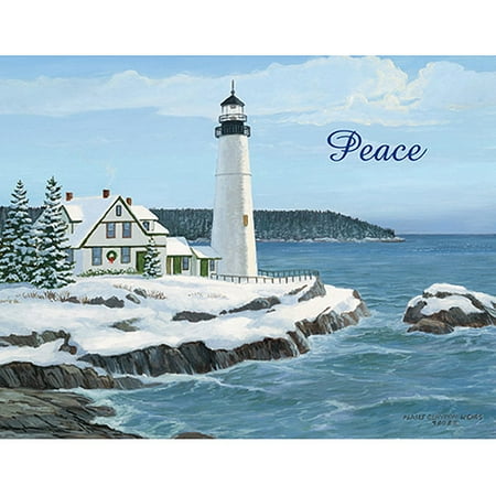 Lang "harbor Light" Boxed Christmas Card