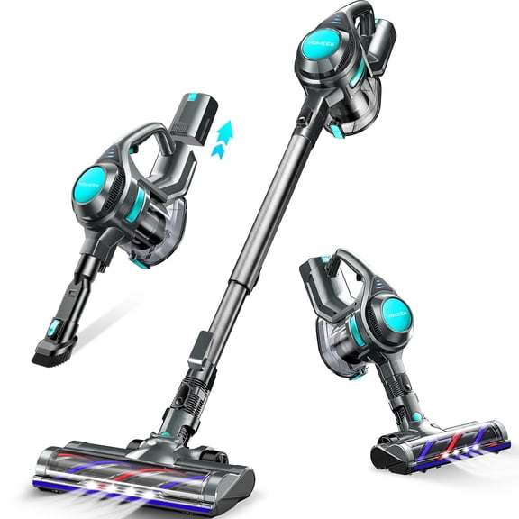 Cordless Vacuum Cleaner, 20Kpa Lightweight Stick Vacuum, Powerful Suction, Up To 45 Mins Runtime, Anti-Tangle 4 IN 1 Vacuum Cleaner For Home Carpet & Hard Floor Pet Hair