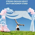 thumbnail image 4 of 10x7 FT Balloon Arch Stand Kit - Adjustable Metal Backdrop Stand with Square Frame for Party, Wedding & Studio Photography, Black, 4 of 6