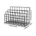 thumbnail image 2 of Minimalist Iron Desktop Storage Rack Organizer Table Organizing Rack Document Book Rack Desk Multi-functional Storage Rack, 2 of 7