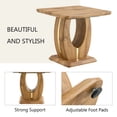 thumbnail image 3 of Wood - colored MDF side table / In home entertainment area / Safe and multifunctional use, 3 of 6